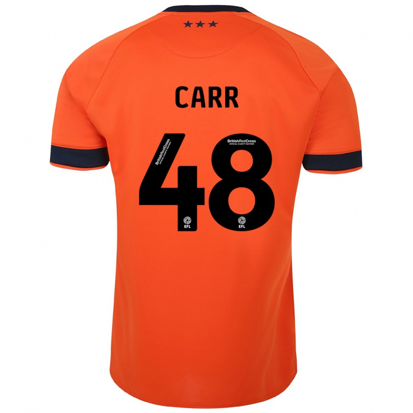 Kandiny Kinderen Ryan Carr #48 Oranje Uitshirt Uittenue 2023/24 T-Shirt België