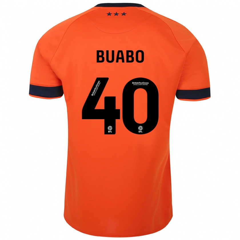 Kandiny Kinder Gerard Buabo #40 Orangefarben Auswärtstrikot Trikot 2023/24 T-Shirt Österreich