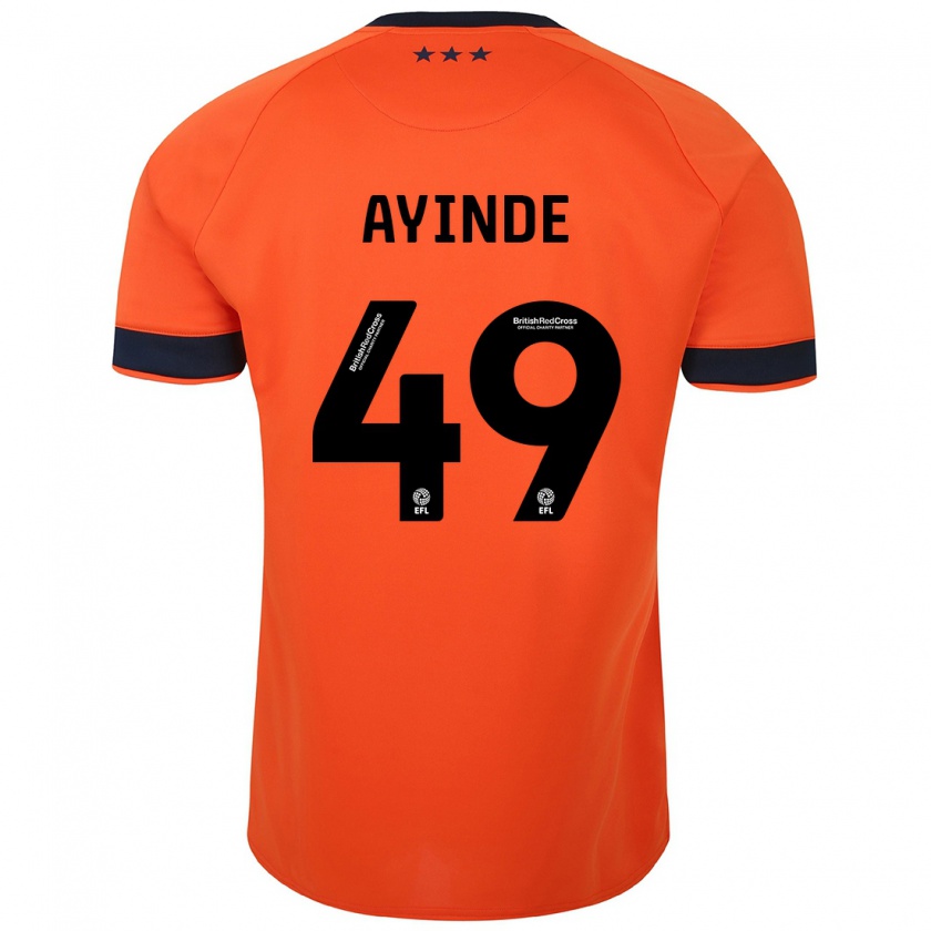 Kandiny Kinderen Leon Ayinde #49 Oranje Uitshirt Uittenue 2023/24 T-Shirt België