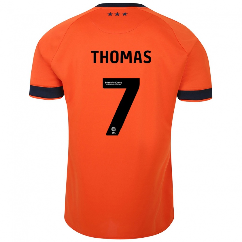 Kandiny Bambino Maglia Natasha Thomas #7 Arancia Kit Gara Away 2023/24 Maglietta