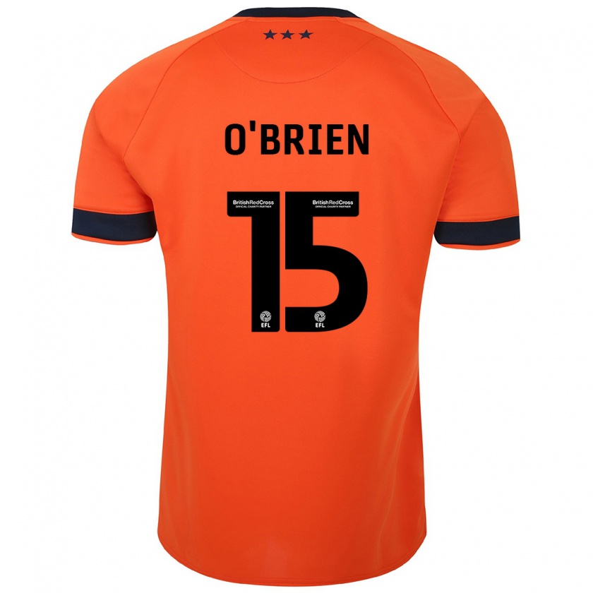 Kandiny Bambino Maglia Lucy O'brien #15 Arancia Kit Gara Away 2023/24 Maglietta