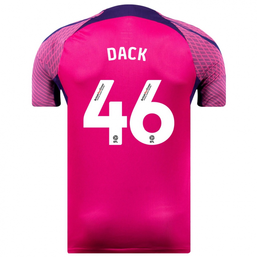 Kandiny Niño Camiseta Bradley Dack #46 Morado 2ª Equipación 2023/24 La Camisa