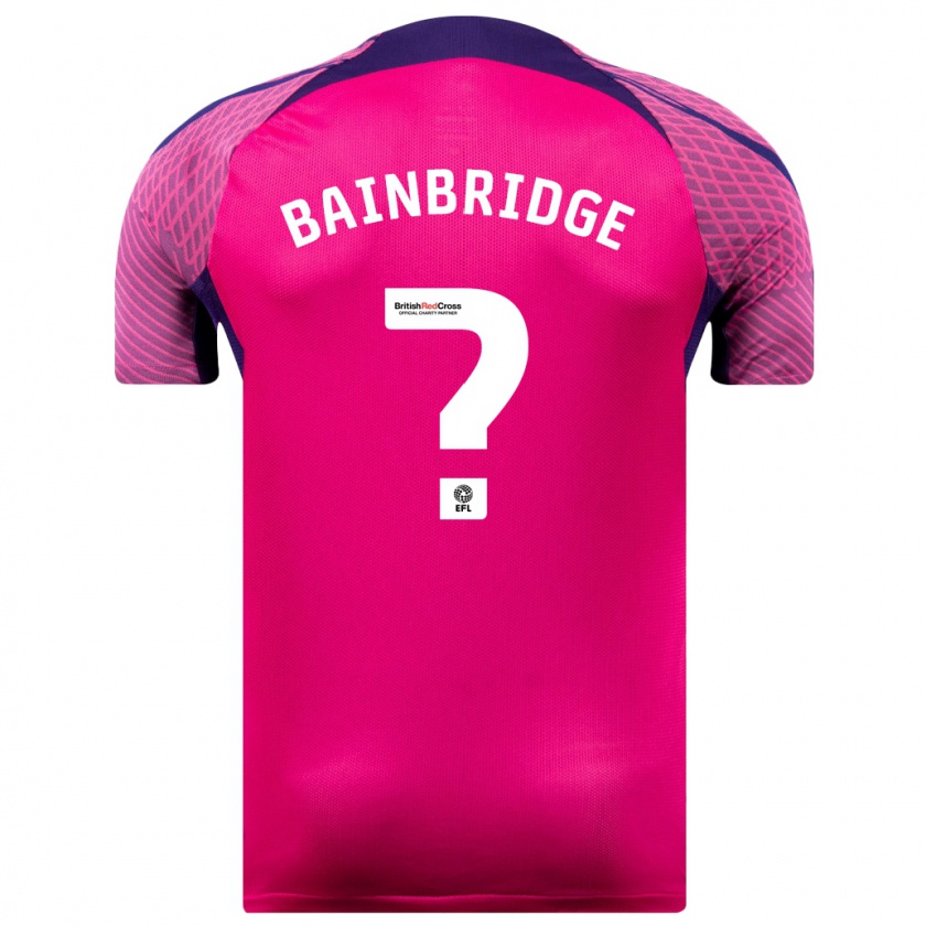 Kandiny Niño Camiseta Oliver Bainbridge #0 Morado 2ª Equipación 2023/24 La Camisa