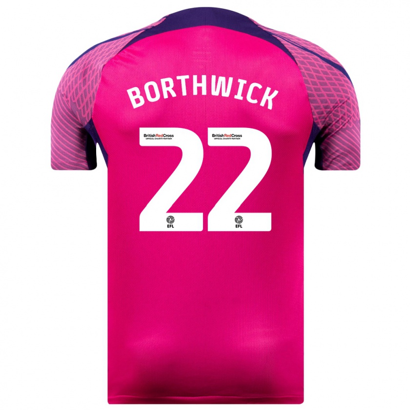 Kandiny Niño Camiseta Megan Borthwick #22 Morado 2ª Equipación 2023/24 La Camisa