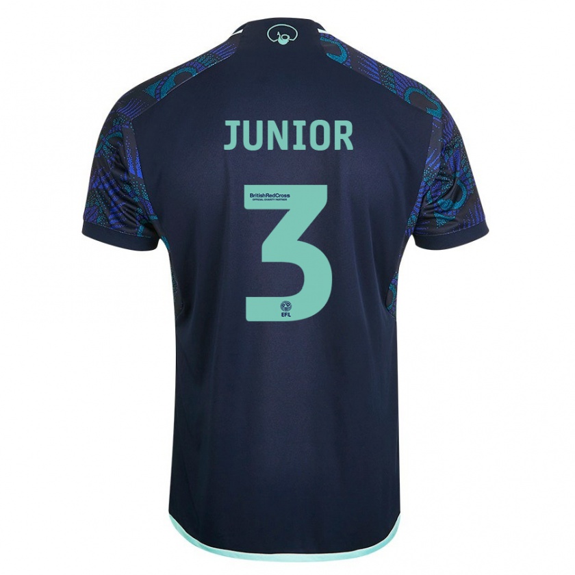 Kandiny Kinderen Junior Firpo #3 Blauw Uitshirt Uittenue 2023/24 T-Shirt België