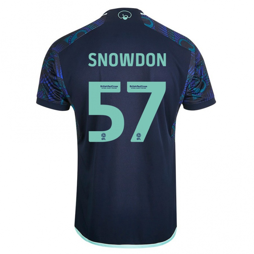 Kandiny Bambino Maglia Joe Snowdon #57 Blu Kit Gara Away 2023/24 Maglietta