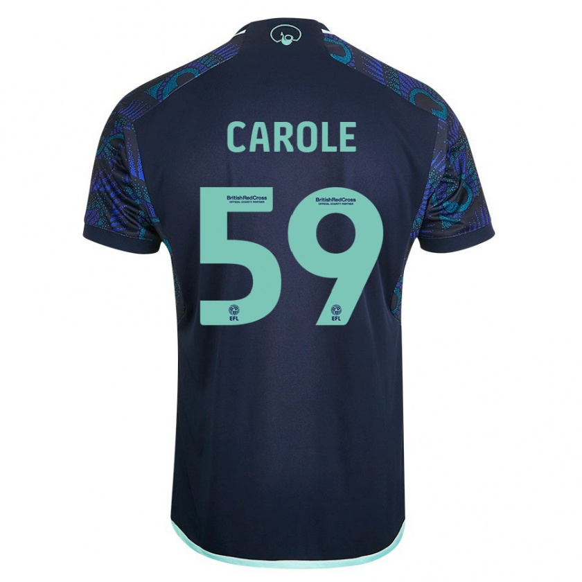 Kandiny Bambino Maglia Keenan Carole #59 Blu Kit Gara Away 2023/24 Maglietta