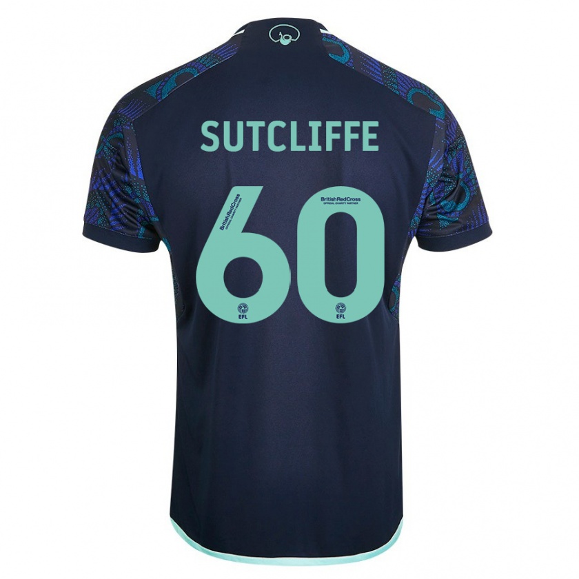 Kandiny Kinder Harvey Sutcliffe #60 Blau Auswärtstrikot Trikot 2023/24 T-Shirt Österreich