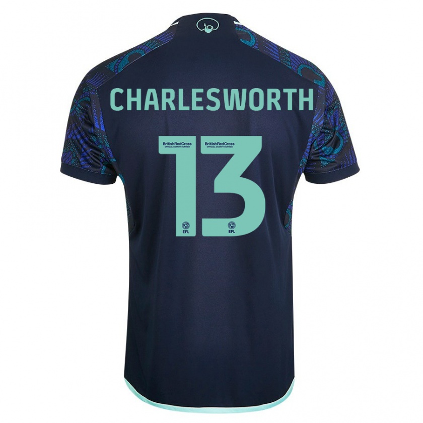 Kandiny Kinderen Millie Robshaw-Charlesworth #13 Blauw Uitshirt Uittenue 2023/24 T-Shirt België