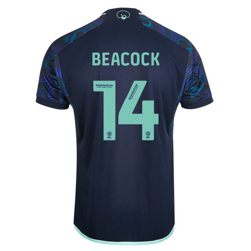 Kandiny Bambino Maglia Molly Beacock #14 Blu Kit Gara Away 2023/24 Maglietta