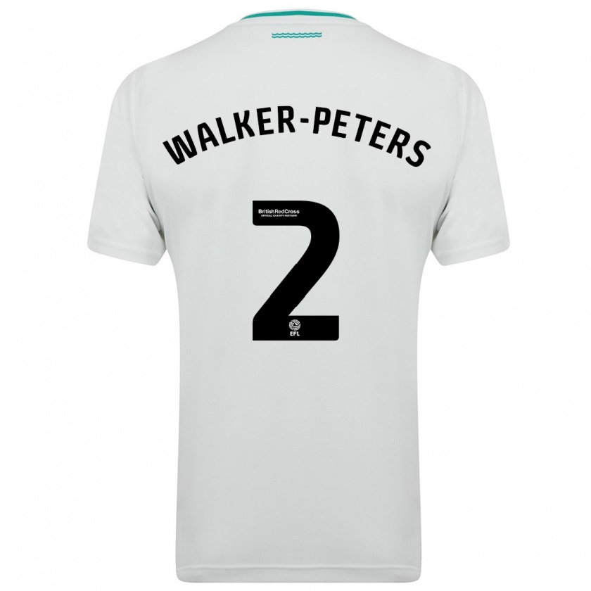 Kandiny Niño Camiseta Kyle Walker-Peters #2 Blanco 2ª Equipación 2023/24 La Camisa