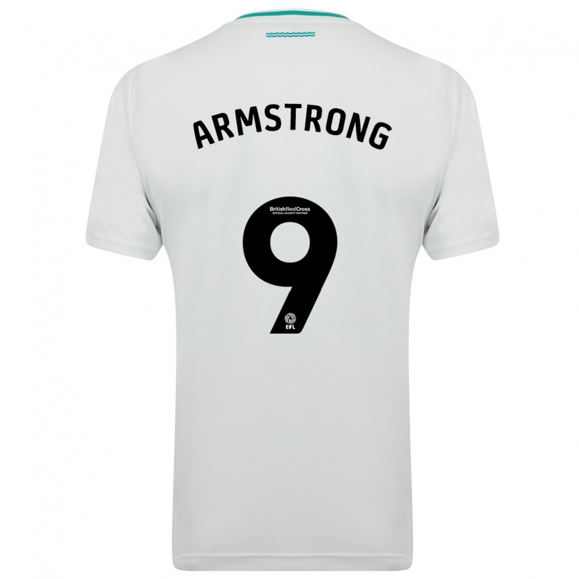 Kandiny Niño Camiseta Adam Armstrong #9 Blanco 2ª Equipación 2023/24 La Camisa