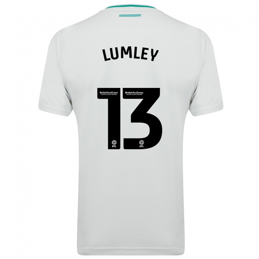 Kandiny Bambino Maglia Joe Lumley #13 Bianco Kit Gara Away 2023/24 Maglietta