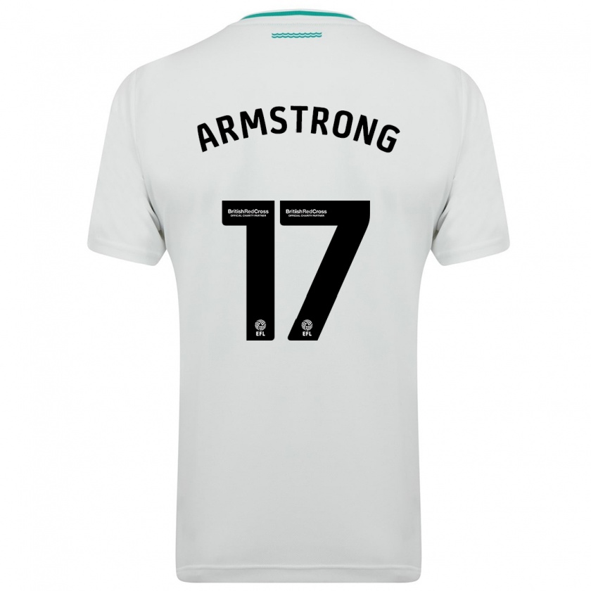 Kandiny Kinder Stuart Armstrong #17 Weiß Auswärtstrikot Trikot 2023/24 T-Shirt Österreich