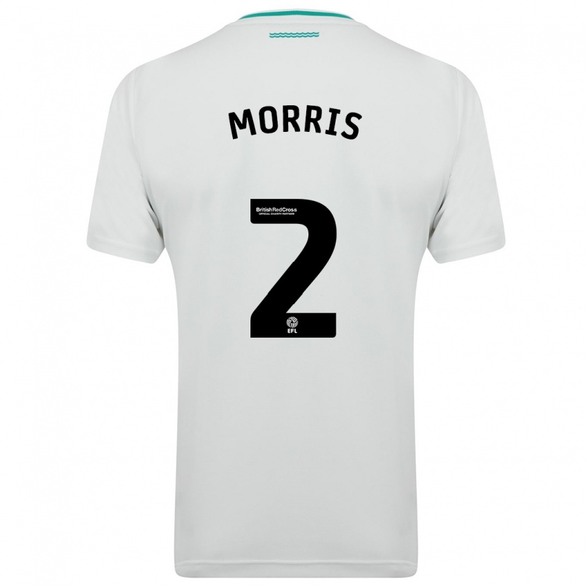 Kandiny Bambino Maglia Ella Morris #2 Bianco Kit Gara Away 2023/24 Maglietta