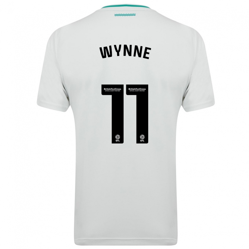 Kandiny Bambino Maglia Megan Wynne #11 Bianco Kit Gara Away 2023/24 Maglietta