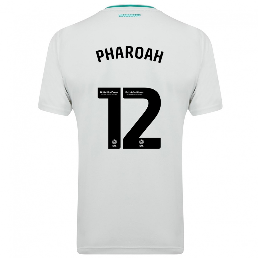 Kandiny Bambino Maglia Sophia Pharoah #12 Bianco Kit Gara Away 2023/24 Maglietta