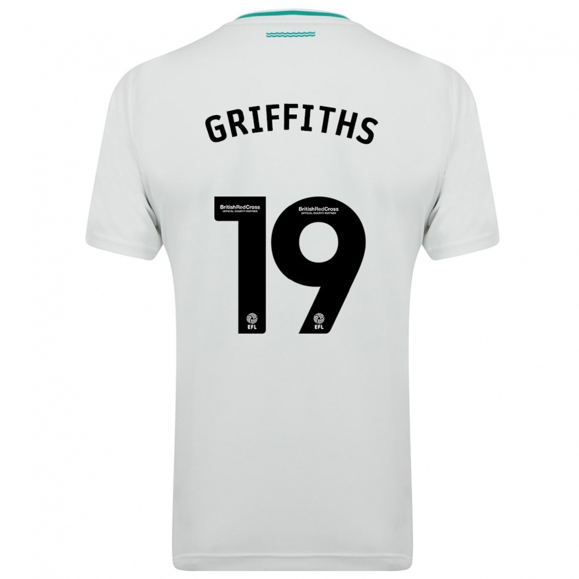 Kandiny Bambino Maglia Alice Griffiths #19 Bianco Kit Gara Away 2023/24 Maglietta