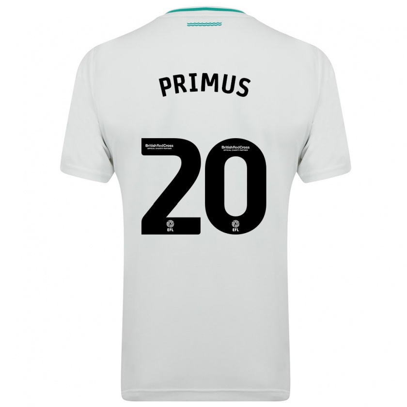 Kandiny Bambino Maglia Atlanta Primus #20 Bianco Kit Gara Away 2023/24 Maglietta