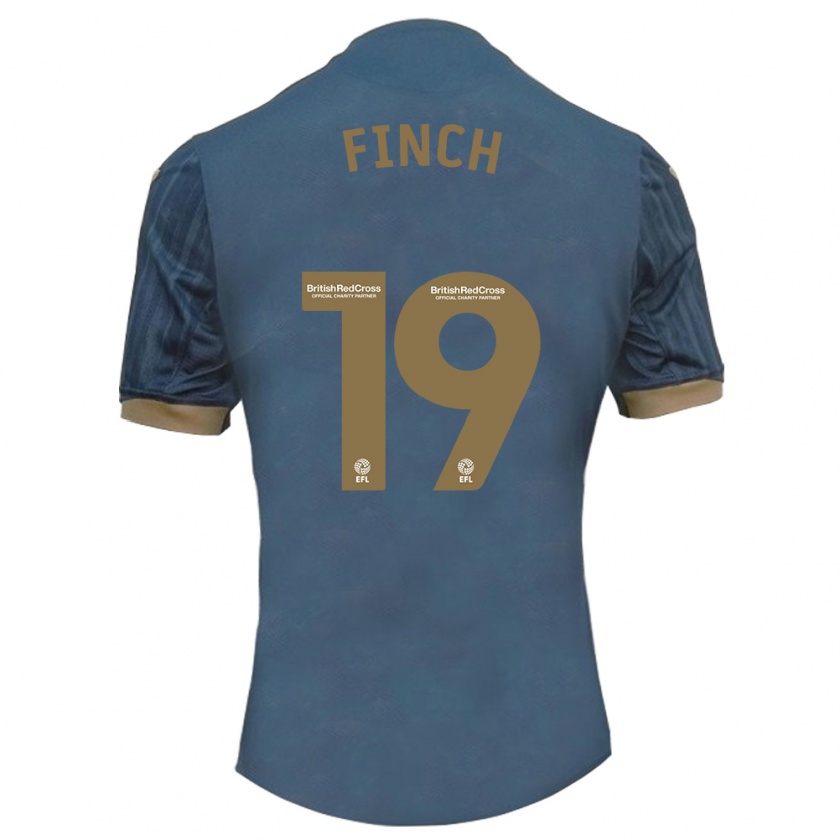 Kandiny Bambino Maglia Lucy Finch #19 Verde Acqua Scuro Kit Gara Away 2023/24 Maglietta