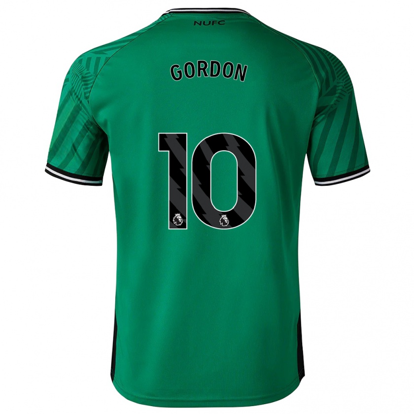 Kandiny Bambino Maglia Anthony Gordon #10 Verde Kit Gara Away 2023/24 Maglietta