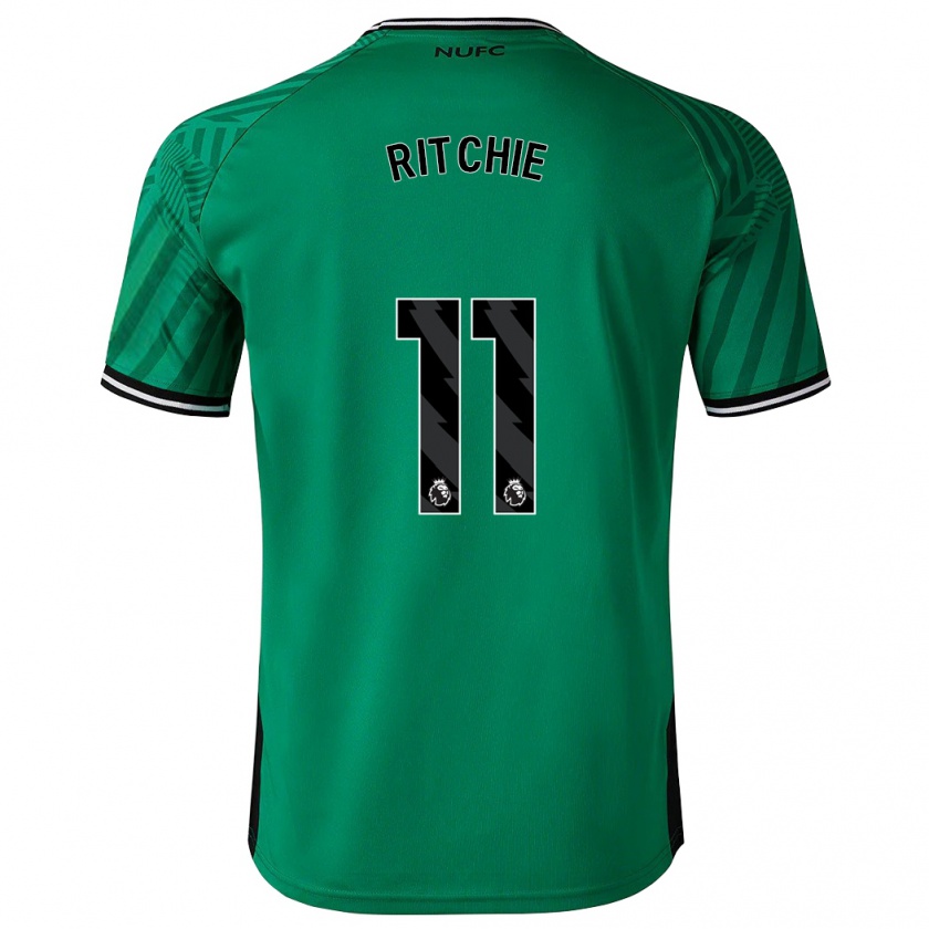 Kandiny Kinderen Matt Ritchie #11 Groente Uitshirt Uittenue 2023/24 T-Shirt België