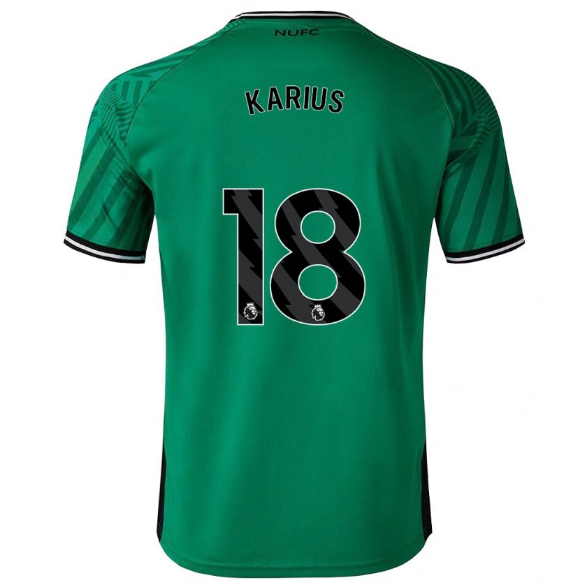 Kandiny Bambino Maglia Loris Karius #18 Verde Kit Gara Away 2023/24 Maglietta