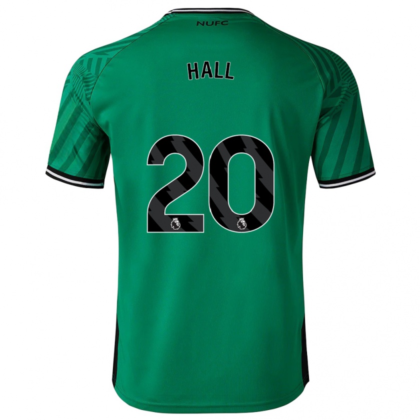 Kandiny Bambino Maglia Lewis Hall #20 Verde Kit Gara Away 2023/24 Maglietta