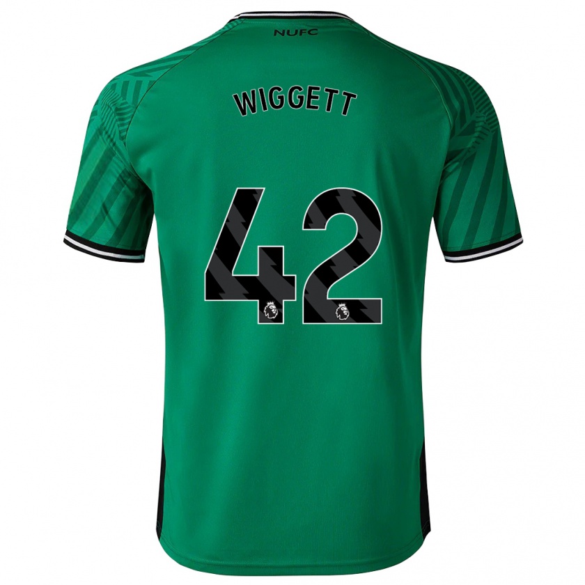 Kandiny Bambino Maglia Charlie Wiggett #42 Verde Kit Gara Away 2023/24 Maglietta