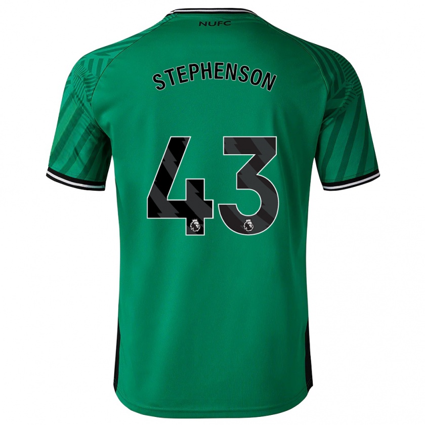 Kandiny Bambino Maglia Dylan Stephenson #43 Verde Kit Gara Away 2023/24 Maglietta