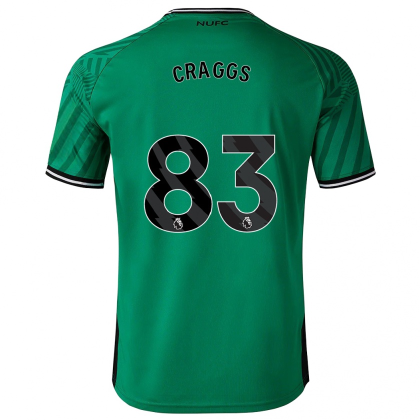 Kandiny Kinder Luke Craggs #83 Grün Auswärtstrikot Trikot 2023/24 T-Shirt Österreich