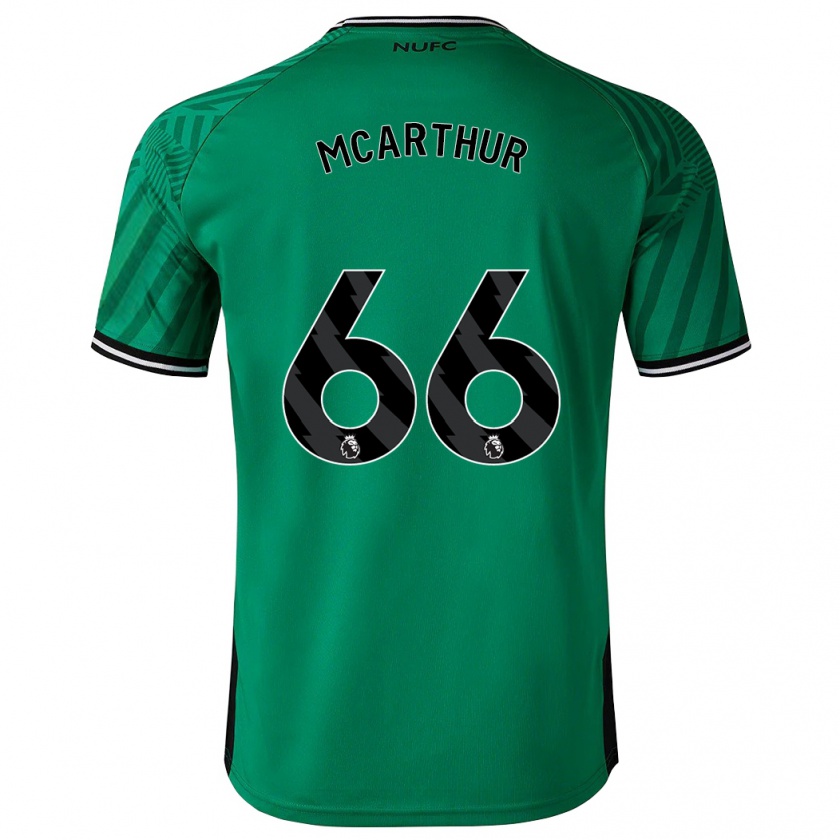 Kandiny Kinder Charlie Mcarthur #66 Grün Auswärtstrikot Trikot 2023/24 T-Shirt Österreich