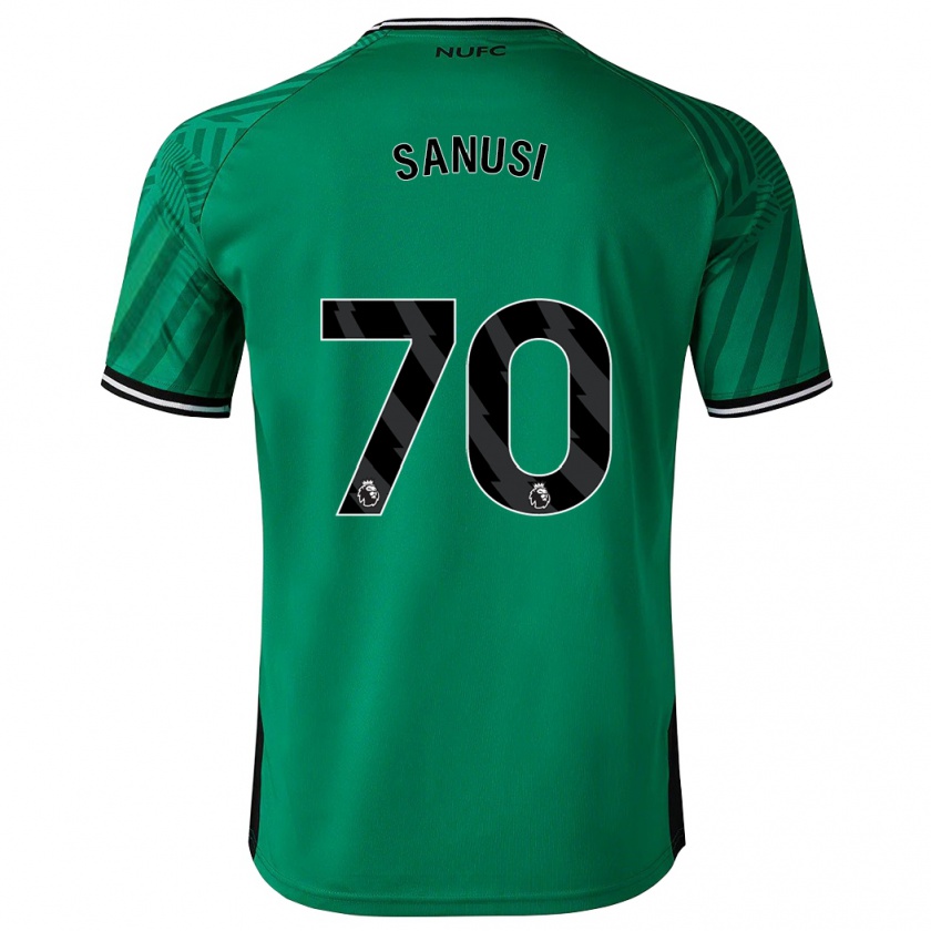 Kandiny Bambino Maglia Trevan Sanusi #70 Verde Kit Gara Away 2023/24 Maglietta