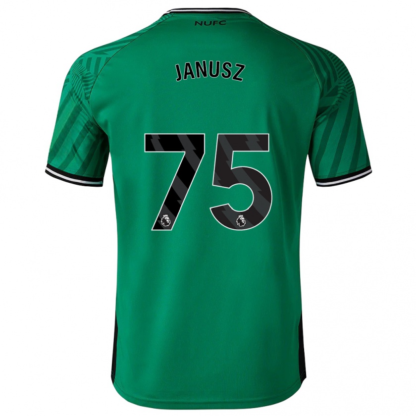 Kandiny Bambino Maglia Adrian Janusz #75 Verde Kit Gara Away 2023/24 Maglietta