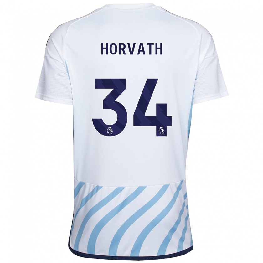 Kandiny Niño Camiseta Ethan Horvath #34 Blanco Azul 2ª Equipación 2023/24 La Camisa México