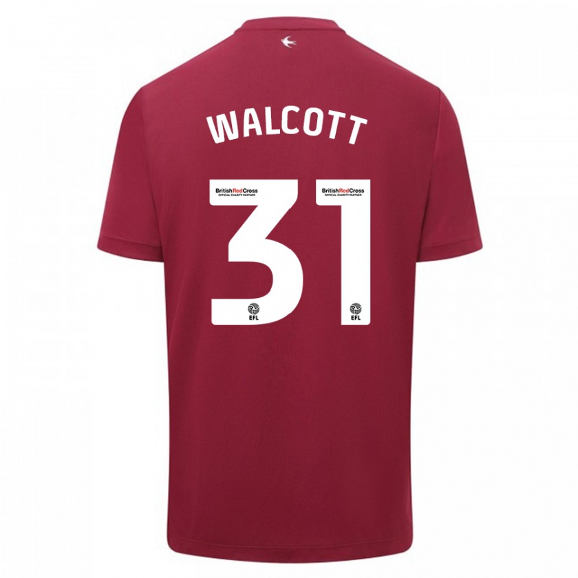 Kandiny Bambino Maglia Malachi Fagan-Walcott #31 Rosso Kit Gara Away 2023/24 Maglietta