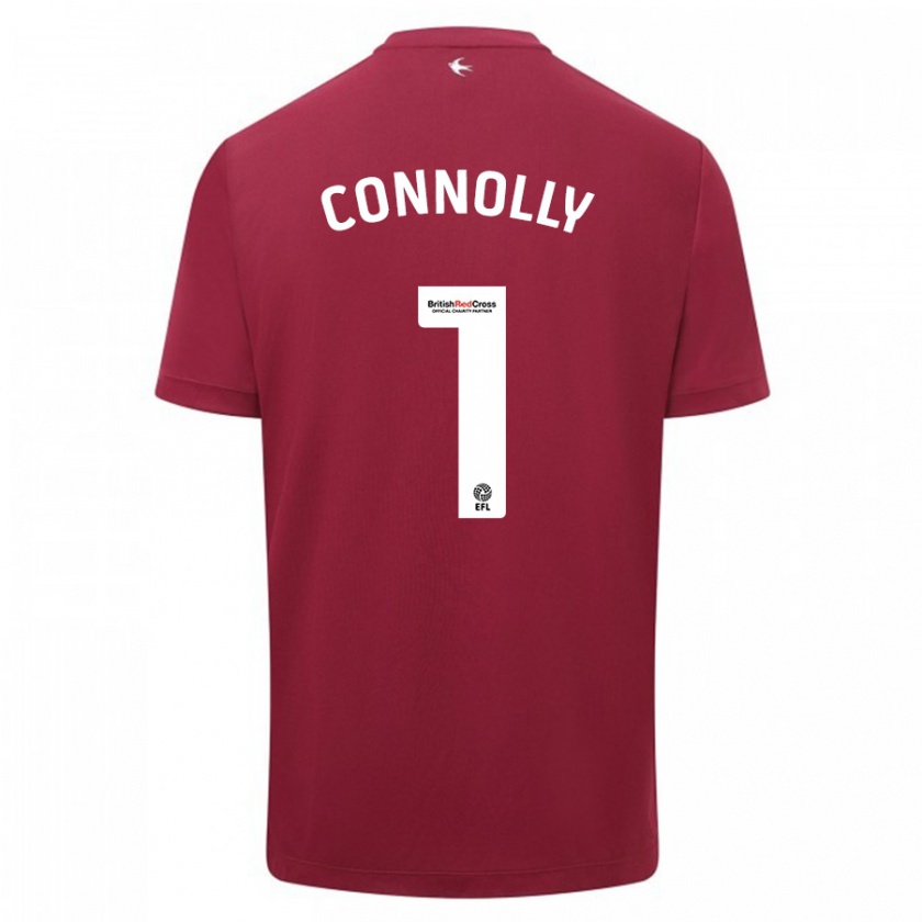 Kandiny Bambino Maglia Daisy Connolly #1 Rosso Kit Gara Away 2023/24 Maglietta