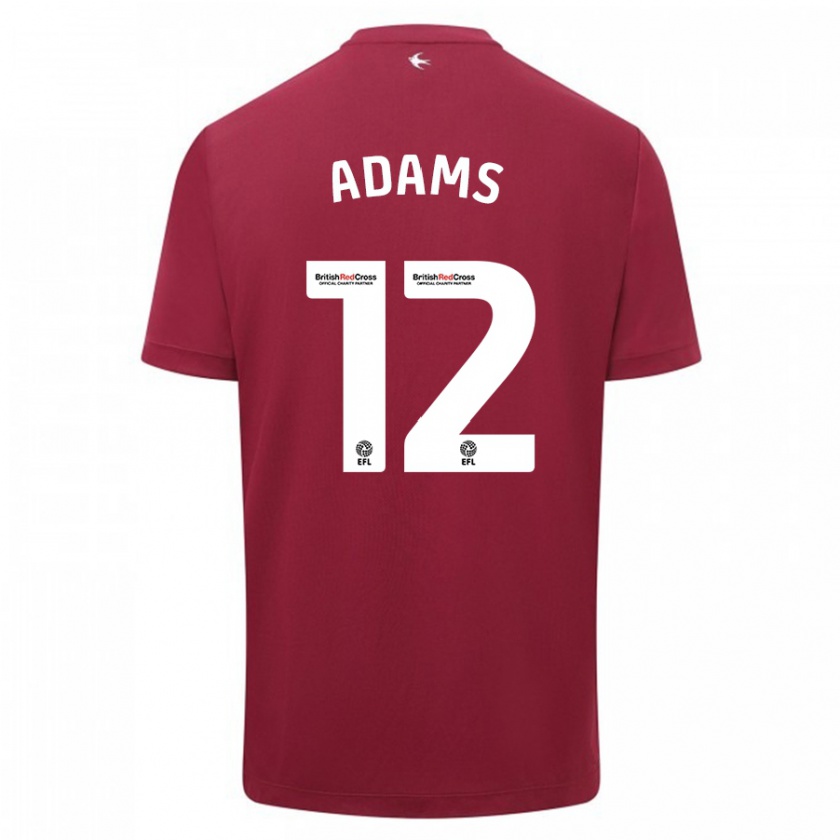 Kandiny Kinderen Kelly Adams #12 Rood Uitshirt Uittenue 2023/24 T-Shirt België