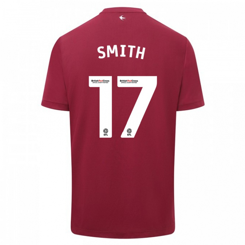 Kandiny Niño Camiseta Hollie Smith #17 Rojo 2ª Equipación 2023/24 La Camisa