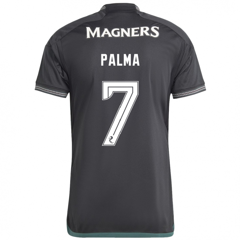 Kandiny Kinder Luis Palma #7 Schwarz Auswärtstrikot Trikot 2023/24 T-Shirt Österreich