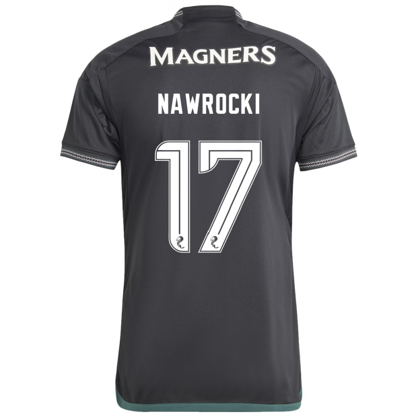 Kandiny Niño Camiseta Maik Nawrocki #17 Negro 2ª Equipación 2023/24 La Camisa México