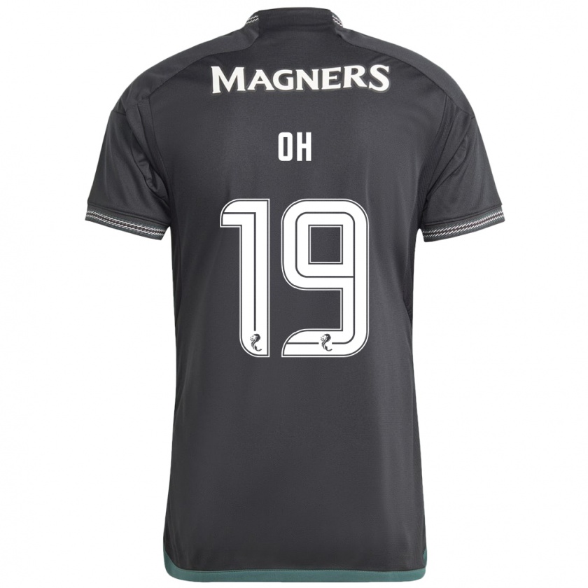 Kandiny Bambino Maglia Hyeon-Gyu Oh #19 Nero Kit Gara Away 2023/24 Maglietta