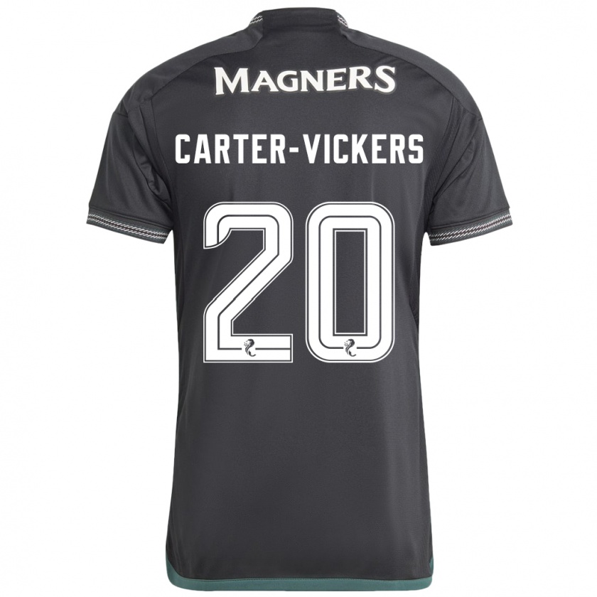 Kandiny Kinderen Cameron Carter-Vickers #20 Zwart Uitshirt Uittenue 2023/24 T-Shirt België