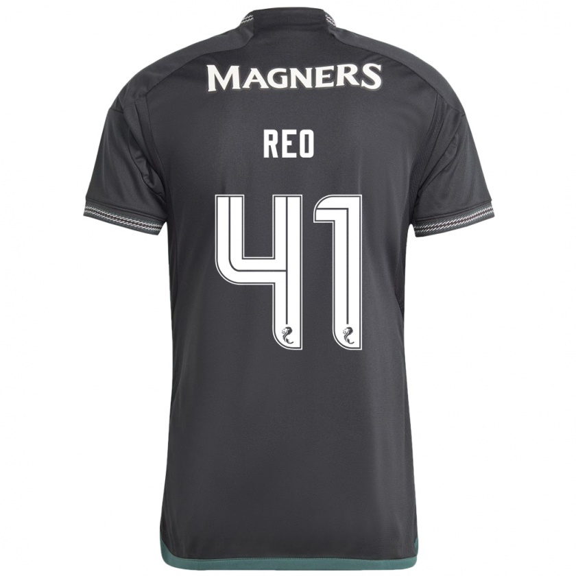 Kandiny Niño Camiseta Reo Hatate #41 Negro 2ª Equipación 2023/24 La Camisa México