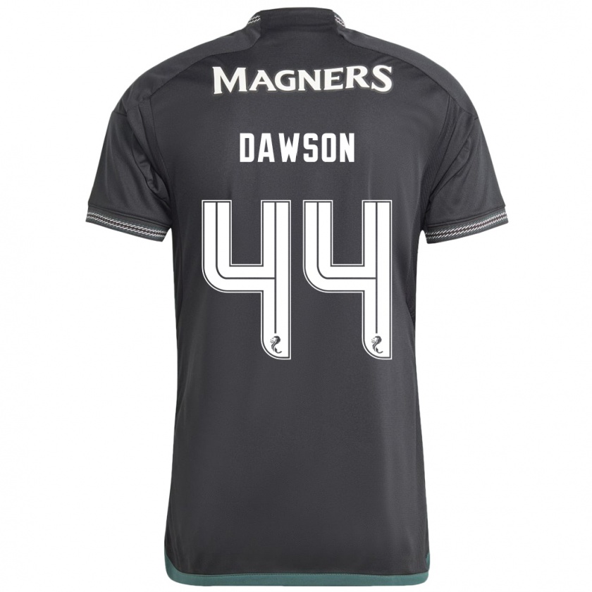 Kandiny Kinder Joey Dawson #44 Schwarz Auswärtstrikot Trikot 2023/24 T-Shirt Österreich