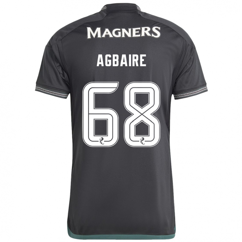 Kandiny Kinder Lenny Agbaire #68 Schwarz Auswärtstrikot Trikot 2023/24 T-Shirt Österreich