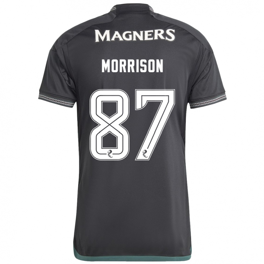 Kandiny Niño Camiseta Joe Morrison #87 Negro 2ª Equipación 2023/24 La Camisa México