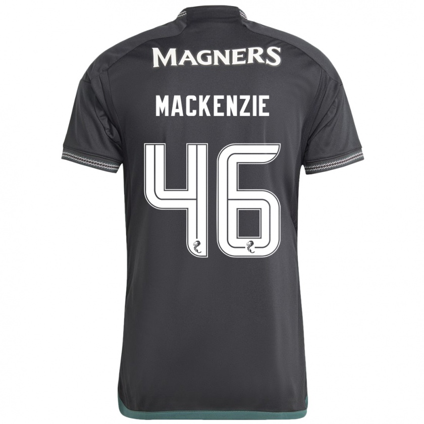 Kandiny Niño Camiseta Magnus Mackenzie #46 Negro 2ª Equipación 2023/24 La Camisa