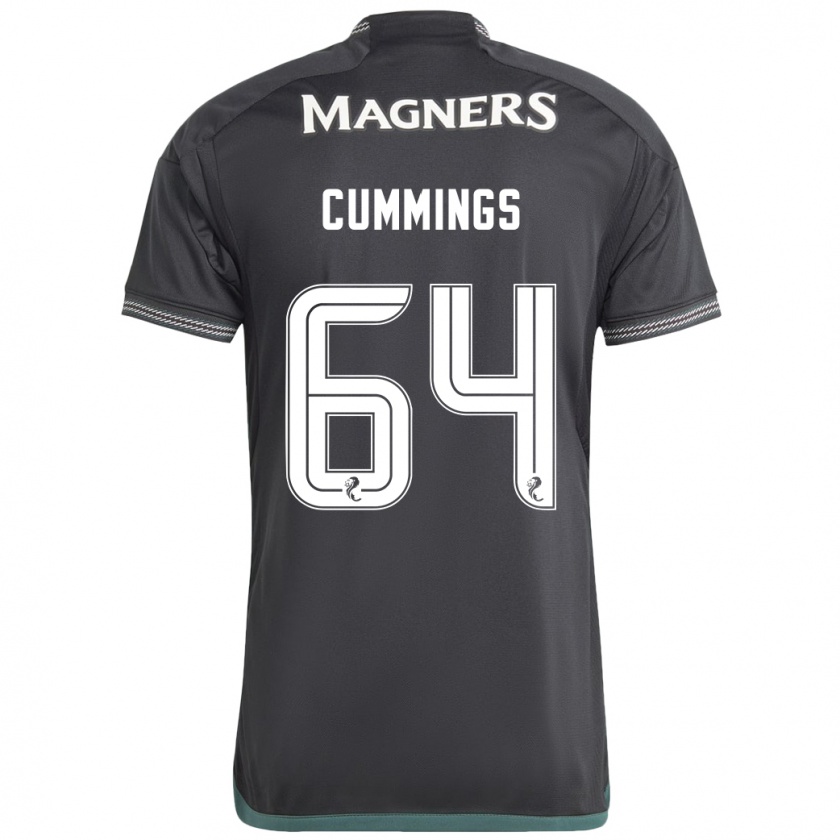 Kandiny Niño Camiseta Daniel Cummings #64 Negro 2ª Equipación 2023/24 La Camisa México