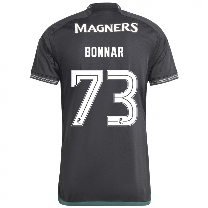 Kandiny Niño Camiseta Jude Bonnar #73 Negro 2ª Equipación 2023/24 La Camisa México